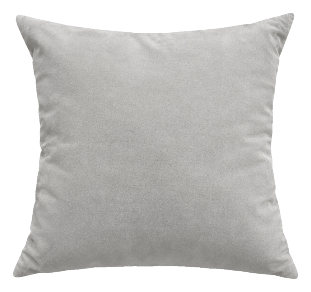 Almofada Veludo Cinza-Claro 50x50