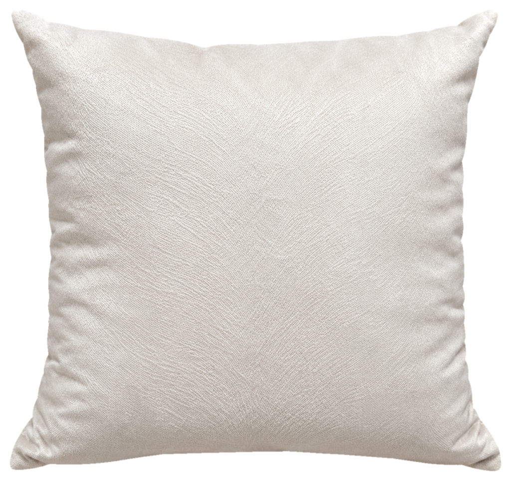 Almofada Veludo Off-White Quadrada 50x50